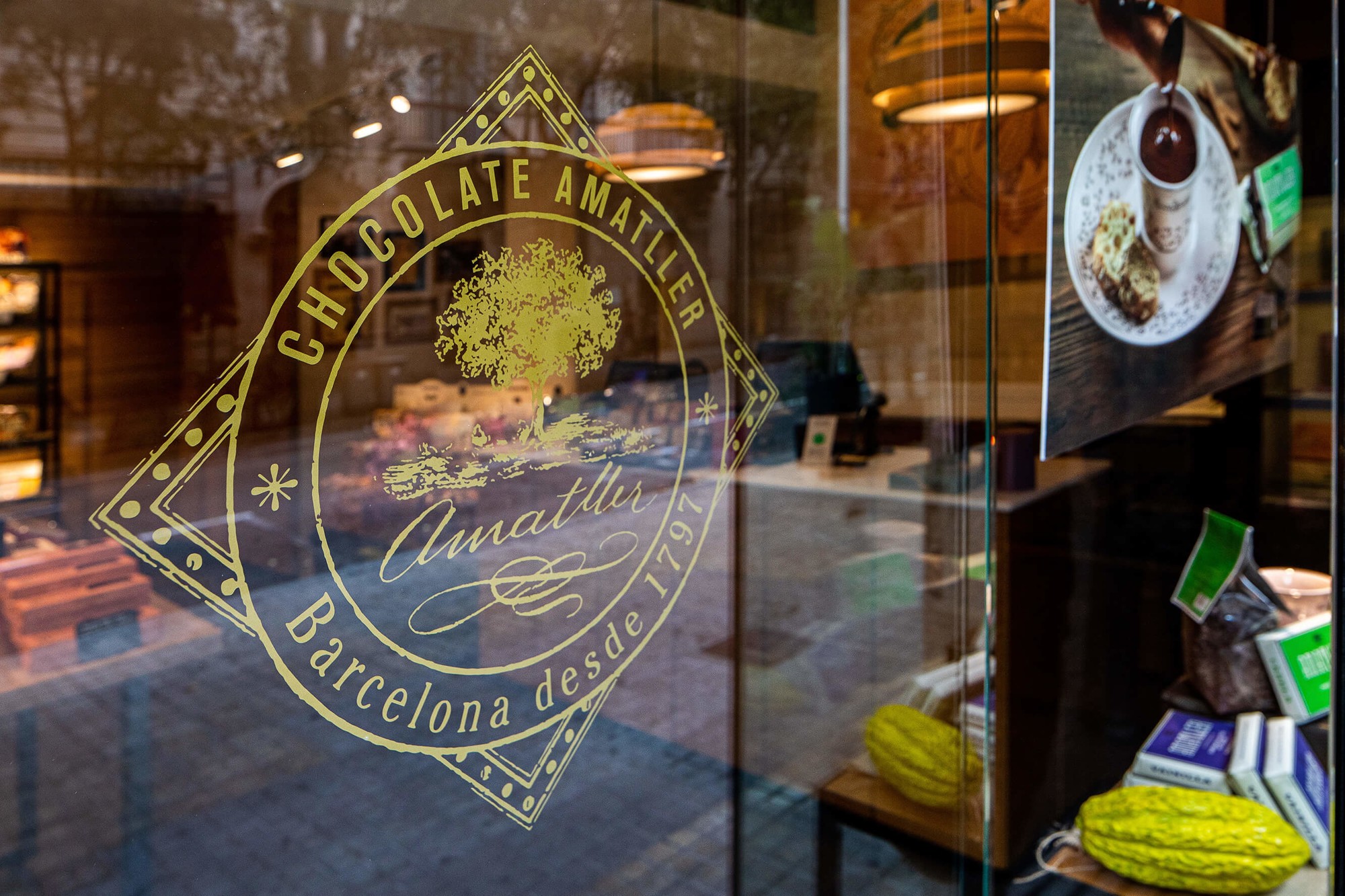 Fotograf aparador botiga de xocolata a Barcelona